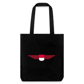 Monaco Design – Stil für Fans des Fürstentums - Stanley/Stella recycelter Heavyweight Stoffbeutel - Schwarz - Vorne