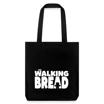 Bernd Das Brot The Walking Bread In Weiß - Stanley/Stella recycelter Heavyweight Stoffbeutel - Schwarz - Vorne