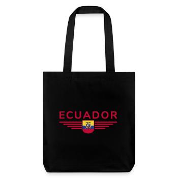 Ecuador Fans T-Shirt Design - Stanley/Stella Heavyweight Recycled Tote Bag - black - Front