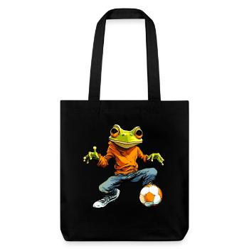 Football des grenouilles - Tote bag épais recyclé Stanley/Stella - noir - Devant