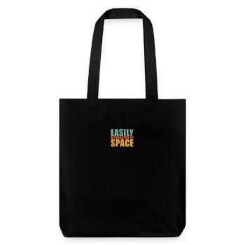 Space - Stanley/Stella recycelter Heavyweight Stoffbeutel - Schwarz - Vorne