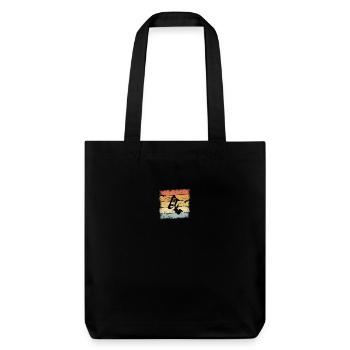 Parachutisme Rétro - Tote bag épais recyclé Stanley/Stella - noir - Devant