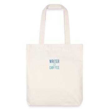 Writer Coffee Quote - Stanley/Stella Heavyweight Recycled Tote Bag - natural white - Front