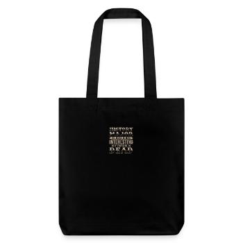 Histoire Graduation - Tote bag épais recyclé Stanley/Stella - noir - Devant