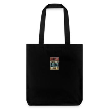 Cadeau Barker Retro - Tote bag épais recyclé Stanley/Stella - noir - Devant