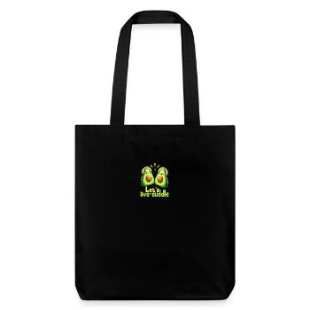 Faisons des câlins avo motif mignon - Tote bag épais recyclé Stanley/Stella - noir - Devant