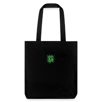 Lucky Charmer - Stanley/Stella recycelter Heavyweight Stoffbeutel - Schwarz - Vorne