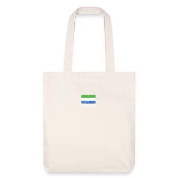 Sierra Leone Flag Grunge Sierra Leone Flag - Stanley/Stella Heavyweight Recycled Tote Bag - natural white - Front