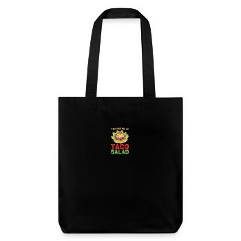 Salade de tacos - Tote bag épais recyclé Stanley/Stella - noir - Devant