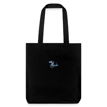 drache design silhouette toter baum - Stanley/Stella recycelter Heavyweight Stoffbeutel - Schwarz - Vorne