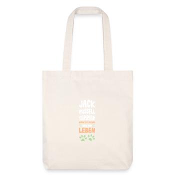 Jack Russell Terrier Joie de vivre - Tote bag épais recyclé Stanley/Stella - blanc cassé - Devant