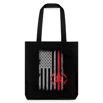 USA Drone Pilot Flying Drones Drone Fpv - Stanley/Stella Heavyweight Recycled Tote Bag - black - Front