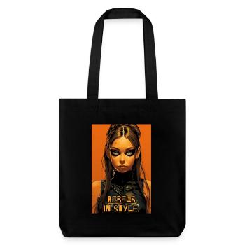 Rebelle dans le style: Alternative girls - Tote bag épais recyclé Stanley/Stella - noir - Devant