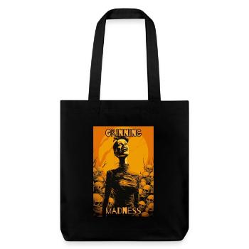 Grinning madness and a macabre woman - Stanley/Stella Heavyweight Recycled Tote Bag - black - Front