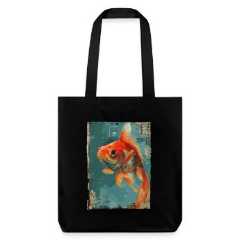 Poisson rouge japonais - Tote bag épais recyclé Stanley/Stella - noir - Devant