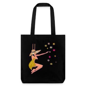 Spring - Stanley/Stella Heavyweight Recycled Tote Bag - black - Front