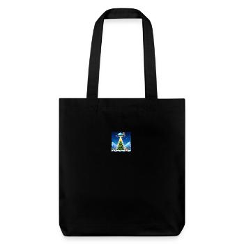 Enlèvement de diablotin d’OVNI extraterrestre de Noël - Tote bag épais recyclé Stanley/Stella - noir - Devant