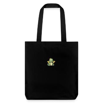 Dino Dinosaure Ange Ailes Dragon - Tote bag épais recyclé Stanley/Stella - noir - Devant
