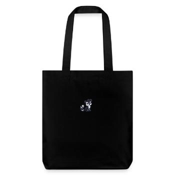 Entzückender Skunk Für Tierliebhaber - Stanley/Stella recycelter Heavyweight Stoffbeutel - Schwarz - Vorne