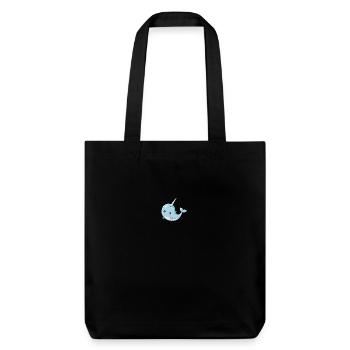 Narval baleine mer animal de mer motif fantastique - Tote bag épais recyclé Stanley/Stella - noir - Devant