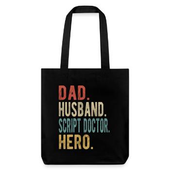 Scénario Doctor Papa Husband Hero - Tote bag épais recyclé Stanley/Stella - noir - Devant