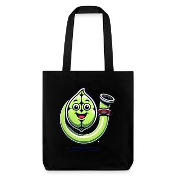 Funny Rubber Hose Style Pod Design - Stanley/Stella Heavyweight Recycled Tote Bag - black - Front