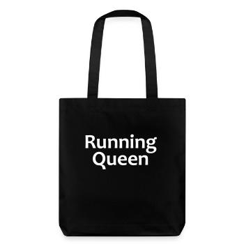 Running Queen | Sport-T-Shirts bedrucken - Stanley/Stella recycelter Heavyweight Stoffbeutel - Schwarz - Hinten