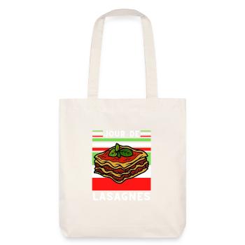 Jour de lasagnes Italie - Tote bag épais recyclé Stanley/Stella - blanc cassé - Dos