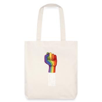 Pride rainbow - Stanley/Stella Heavyweight Recycled Tote Bag - natural white - Back