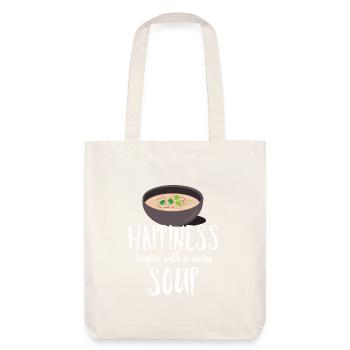 Suppe - Stanley/Stella recycelter Heavyweight Stoffbeutel - Naturweiß - Hinten