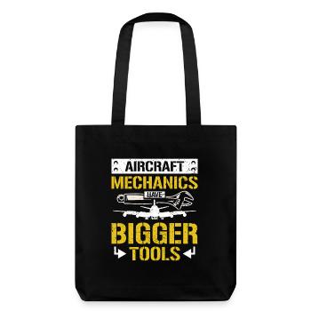 Les mécaniciens d’aéronefs ont des outils plus gros - Tote bag épais recyclé Stanley/Stella - noir - Dos