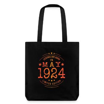 Anniversaire Mai 1924 Edition Limitée Millésime - Tote bag épais recyclé Stanley/Stella - noir - Dos