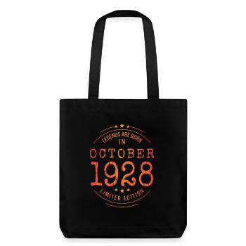 Anniversaire Octobre 1928 Edition Limitée Millésime - Tote bag épais recyclé Stanley/Stella - noir - Dos