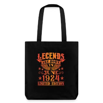 Anniversaire Juin 1924 Edition Limitée Millésime - Tote bag épais recyclé Stanley/Stella - noir - Dos