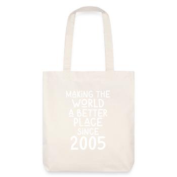 Rendre le monde meilleur depuis 2005 - Tote bag épais recyclé Stanley/Stella - blanc cassé - Dos
