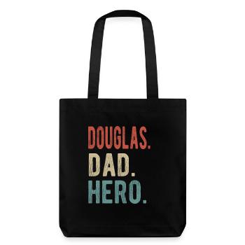 Héros de papa Douglas - Tote bag épais recyclé Stanley/Stella - noir - Dos