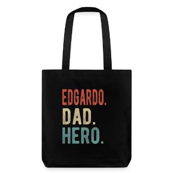 Edgardo Dad Hero - Stanley/Stella Heavyweight Recycled Tote Bag - black - Back
