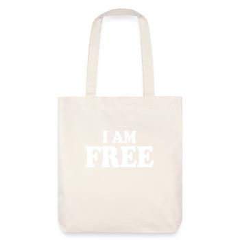 I am free - Tote bag épais recyclé Stanley/Stella - blanc cassé - Dos