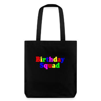 Birthday squad - Tote bag épais recyclé Stanley/Stella - noir - Dos