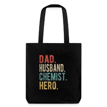 Chimiste Papa Mari Héros - Tote bag épais recyclé Stanley/Stella - noir - Dos