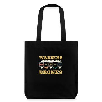 Parlez de drones - Tote bag épais recyclé Stanley/Stella - noir - Dos