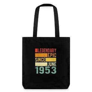 Anniversaire Juin 1953 Épopée légendaire - Tote bag épais recyclé Stanley/Stella - noir - Dos