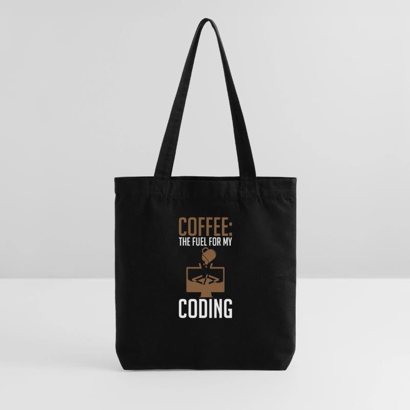 Coder Coffee Le carburant de mon codage Tote bag épais recyclé Stanley/Stella