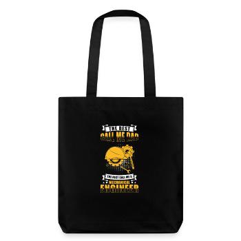 Mechanical Engineer Dad - Stanley/Stella Heavyweight Recycled Tote Bag - black - Back