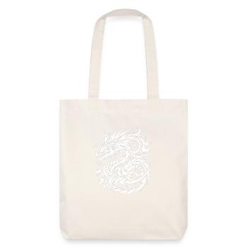 Dragon Tribal Tattoo Künstlerische Design-Inspiration - Stanley/Stella recycelter Heavyweight Stoffbeutel - Naturweiß - Hinten