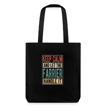 Farrier Retro Gift - Stanley/Stella Heavyweight Recycled Tote Bag - black - Back