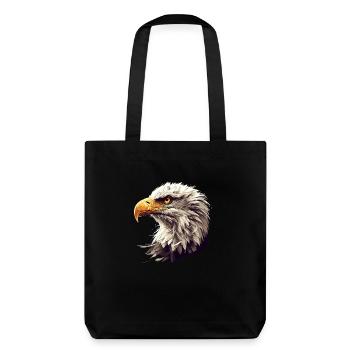 Pygargue à tête blanche Weißkopfseeadler - Tote bag épais recyclé Stanley/Stella - noir - Dos