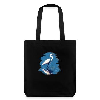 Heron Reiher - Stanley/Stella Heavyweight Recycled Tote Bag - black - Back