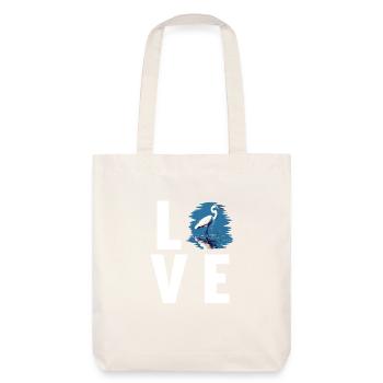 Heron Reiher - Stanley/Stella Heavyweight Recycled Tote Bag - natural white - Back