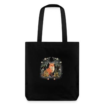 Renard Enfant Enfants Habitants de la forêt Animaux de la forêt Renarde - Tote bag épais recyclé Stanley/Stella - noir - Dos